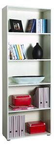 Libreria 5 Ripiani 70x29,8x197 cm in Truciolare Nobilitato Bianca