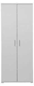 Armadio Portascope 2 Ante 6 Ripiani 72,3x36x177,1 cm in Truciolare Nobilitato Bianco
