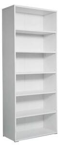 Libreria 6 Ripiani 72,3x34,1x177,1 cm in Truciolare Nobilitato Bianca