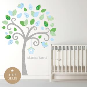 Alberi Albero degli Uccellini - Adesivi Murali per Bambini