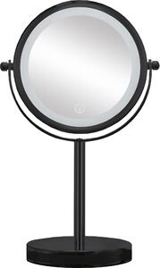 Specchio cosmetico a LED Kleine Wolke BRIGHT MIRROR Nero