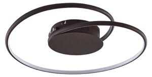 Lindby Plafoniera LED Joline, Ø 45 cm, marrone ruggine, metallo