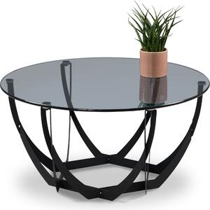 Tavolino Maya 2 grigio e nero - Diametro circa 80 cm