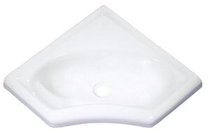 Lavabo angolare Mini bianco lucido 345x345x116