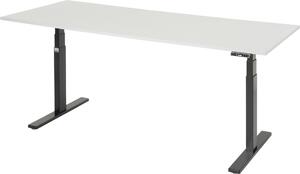 Scrivania adlatus 100 2000x800x650-1300 M-top nero
