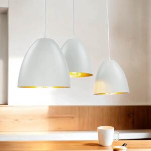 Lampada a sospensione 3 luci in metallo design retrò regolabile in altezza bianco E27 lampada a sospensione tavolo da pranzo