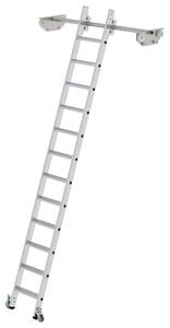 Scaletta mobile per scaffalatura doppia 12 gradini