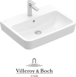 VILLEROY & BOCH O.NOVO Lavabo angolare 65 cm con CeramicPlus, bianco