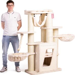 Hudson | Tiragraffi, sdraietta per gatti | Gatto canadese | Beige | 50x178x157cm