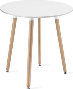 Tavolo da pranzo rotondo bianco KAMI 60x60 cm