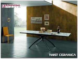 Tavolo in ceramica allungabile serie Twist