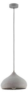 Lindby lampada a sospensione Morton, Ø 29 cm, grigio, cemento, E27
