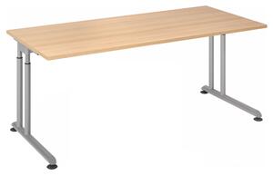 HAMMERBACHER ZS19 höhenverstellbarer Schreibtisch eiche rechteckig