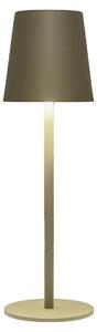 Lampada da tavolo USB Coen Bakker, esterno color oliva, accensione touch, 34 LED, 27,5 cm, Anna's Collection