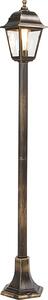 Lampada da esterno classica, finitura anticata dorata, altezza 122 cm, grado di protezione IP44, marca Hauptstadt