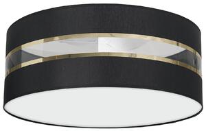 Plafoniera rotonda ULTIMO nera 3xE27x40W in tessuto, dimensioni: 15x50x50 cm, IP20, Milagro