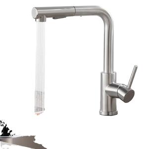 Rubinetto da cucina, con soffione estraibile, due modalità di erogazione, rubinetto per bassa pressione, attacco G3/8