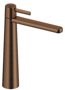 SANYCCES Dedal ColdOpen Rubinetto per lavabo Altezza bocca 245 mm, oro rosa spazzolato