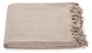 Copriletto beige in cotone 220x240 cm Lotus – Mijolnir