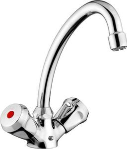 CORNAT Lina lavello a 2 maniglie a bassa pressione con bocca girevole, cromo, SAH1131