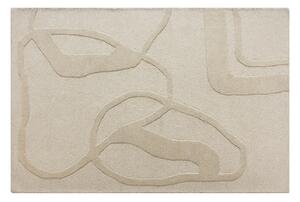 Tappeto taftato 100% lana 160 x 230 cm Beige 2200g/m² - ALINOR
