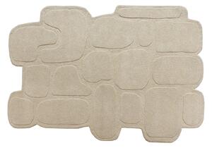 Tappeto asimmetrico taftato 100% lana 160 x 230 cm Beige 2200g/m² - UPEGA