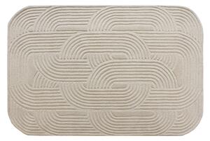 Tappeto taftato 100% lana 160 x 230 cm Beige - 2200g/m² - ARANEL