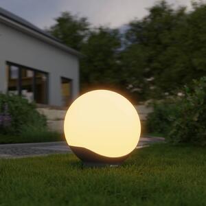 STEINEL Lampada sferica a LED C, 30 cm, bianco/nero, IP65, RGBWW dimmerabile, Bianco / Opale, Plastica, Moderno
