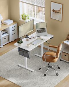 SONGMICS Scrivania elettrica regolabile in altezza 120cm 4 altezze bianco