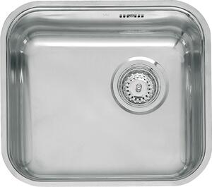 Lavello quadrato Reginox, lavello da cucina in acciaio inox L18 4035 OKG 40,3x35,3 cm, R03251