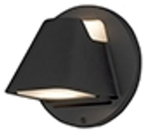 Hild applique 2xGU10 nero, vetro satinato