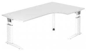 HAMMERBACHER US82 höhenverstellbarer Schreibtisch weiß L-Form