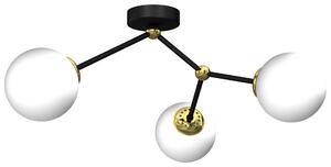 Lampada da soffitto JOY bianco e nero 3xE14x40W in metallo, dimensioni: 31x70x56 cm, IP20, Milagro