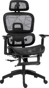 Sedia da ufficio ergonomica con struttura a rete - Braccioli e poggiatesta regolabili - Capacità di carico: 120 kg