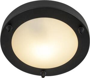 Lampada da soffitto moderna nera IP44 Yuma 18