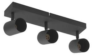 Faretto da soffitto Lindby Jorell, nero, 35 cm, 3 ganci, GU10