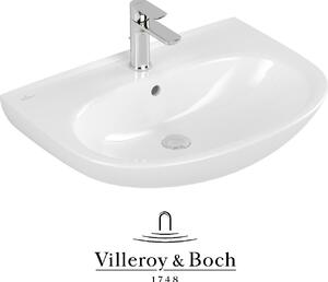VILLEROY & BOCH O.NOVO lavabo ovale 60 cm con CeramicPlus, bianco