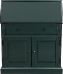 Segreteria - MDF e legno di pino - Verde scuro - CLEORE