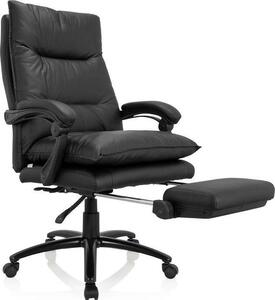 MyBuero Home Office Sedia direzionale RELAX CL 200 in Pelle finta Sedia per computer regolabile in altezza, sedia da ufficio con braccioli