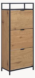 Scarpiera in legno con scomparti pieghevoli Seaford