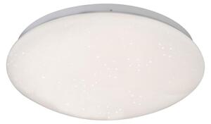 Plafoniera LED, effetto stella, tondo in metallo, bianco caldo, 29 cm