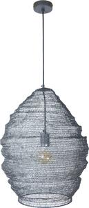 Lampada a sospensione Mesh, diametro 47 cm x 60 cm, nera
