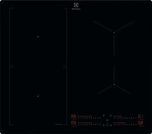 Electrolux Piano Cottura a Induzione 4 Fuochi 60 cm con Comandi Touch materiale Vetroceramica colore Nero - KIS62453I