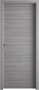 Naddeo Porte Porta Interna a Battente 70x210 cm in MDF colore Micro Grigio Ginevra - POMKMGBAR207010