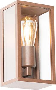 Applique industriale color ruggine, 26 cm, IP44, Charlois