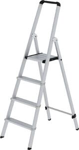 Scaletta ML, accesso unilaterale, alluminio anodizzato, 4 gradini