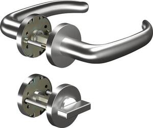 Set di rosette CORE+8999 8mm / 6501 / 7122 WC AL Alluminio Forma a U DIN sinistra / destra D/D