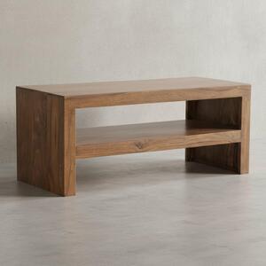 Tavolino in massello di sheesham: Moderno, stile orientale, fatto a mano. 110x45x45 cm | Kadima Design