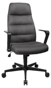 Poltrona da ufficio Chairman 70, color antracite, 63x64x124 cm, con braccioli