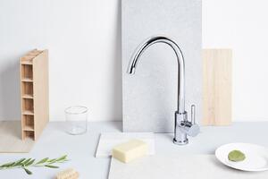 SANYCCES CURVE Rubinetto da cucina monocomando ColdOpen, cromo